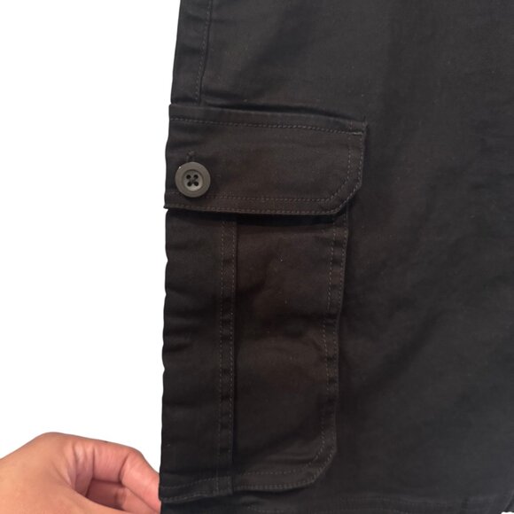 Burnside black midi cargo shorts size 32 - Picture 3 of 7